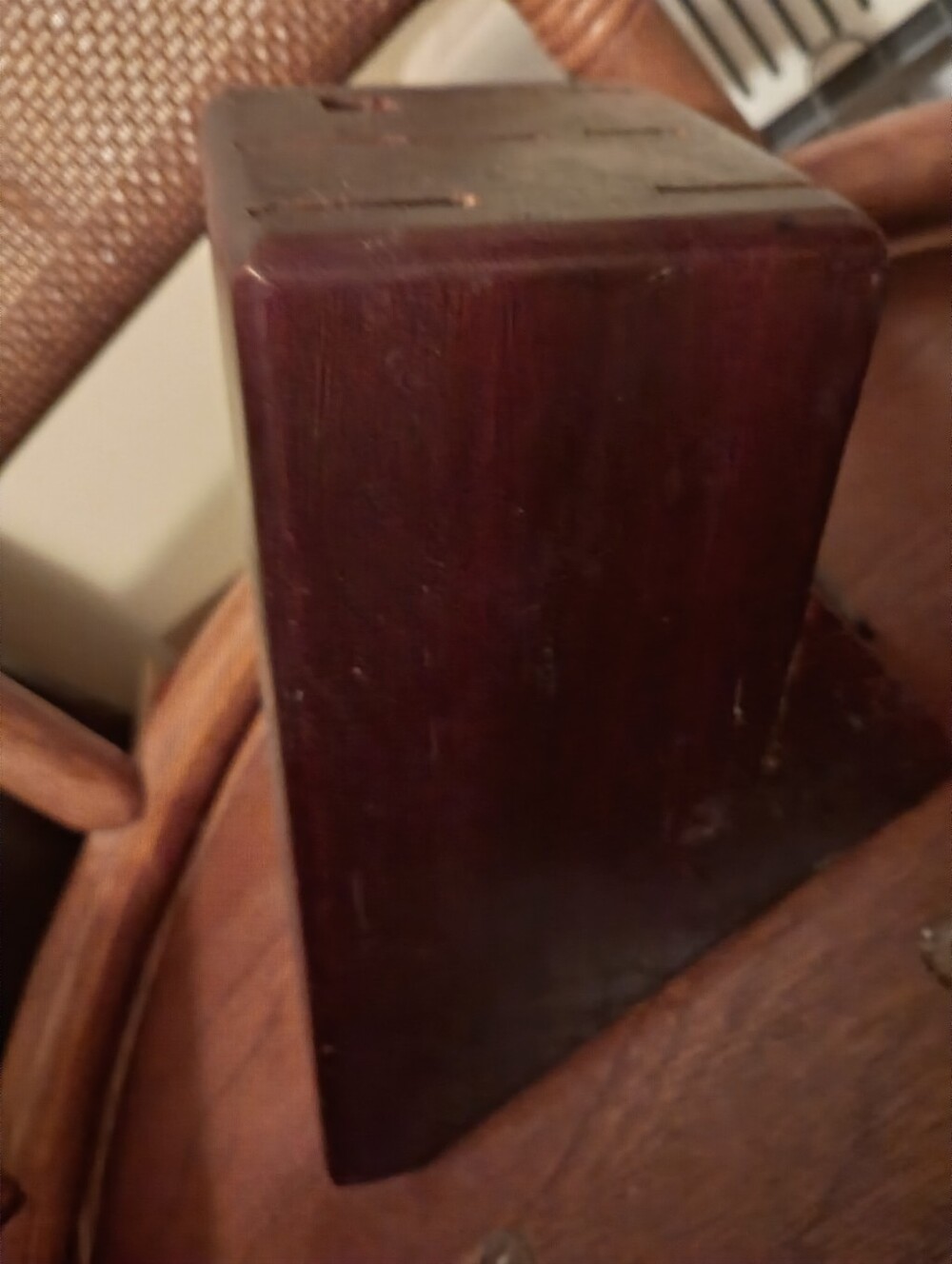 Tramontina Deep Mahogany Wooden Decorative Block - Home Accents